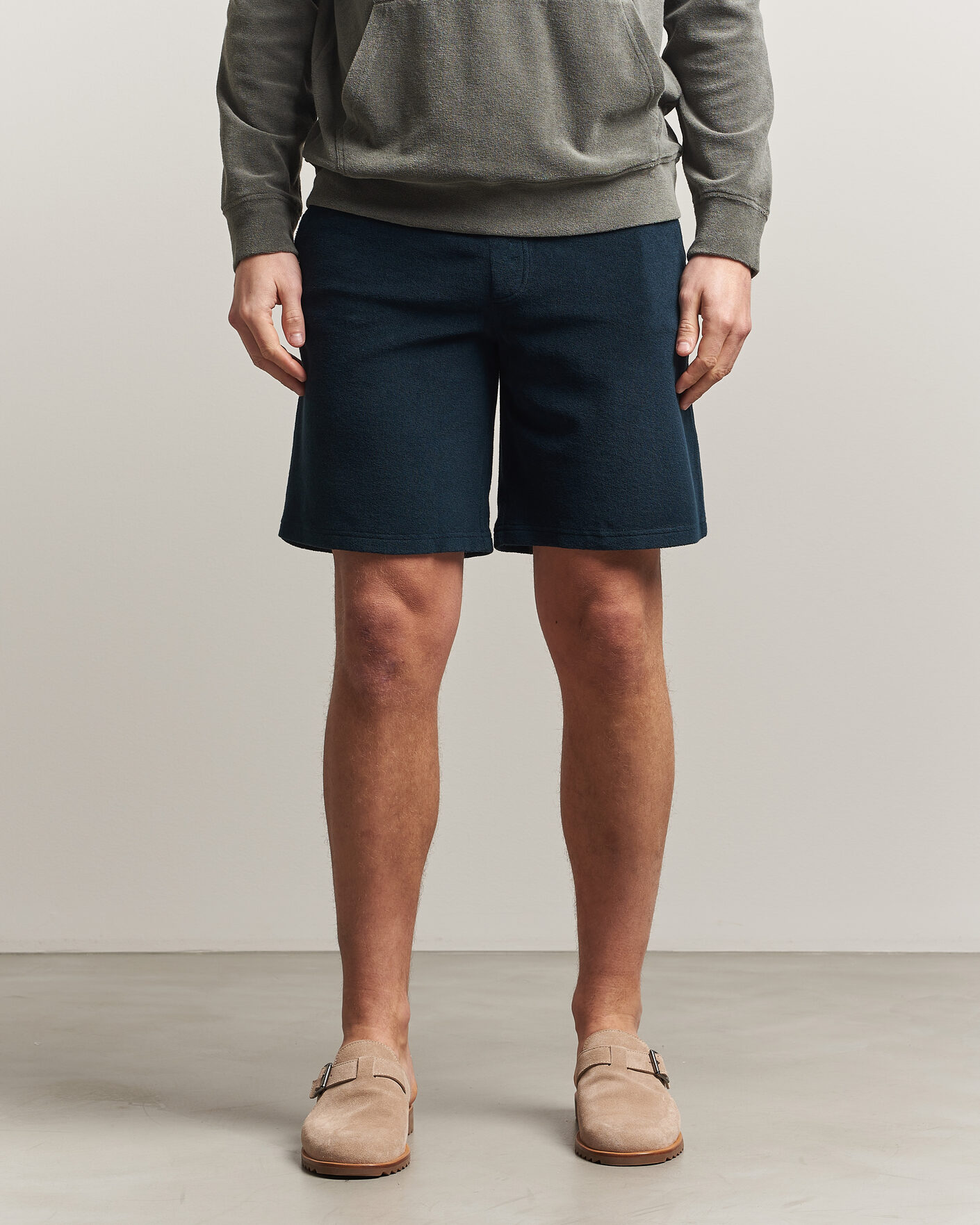 Herre | Shorts | Altea | Terry Drawstring Shorts Navy