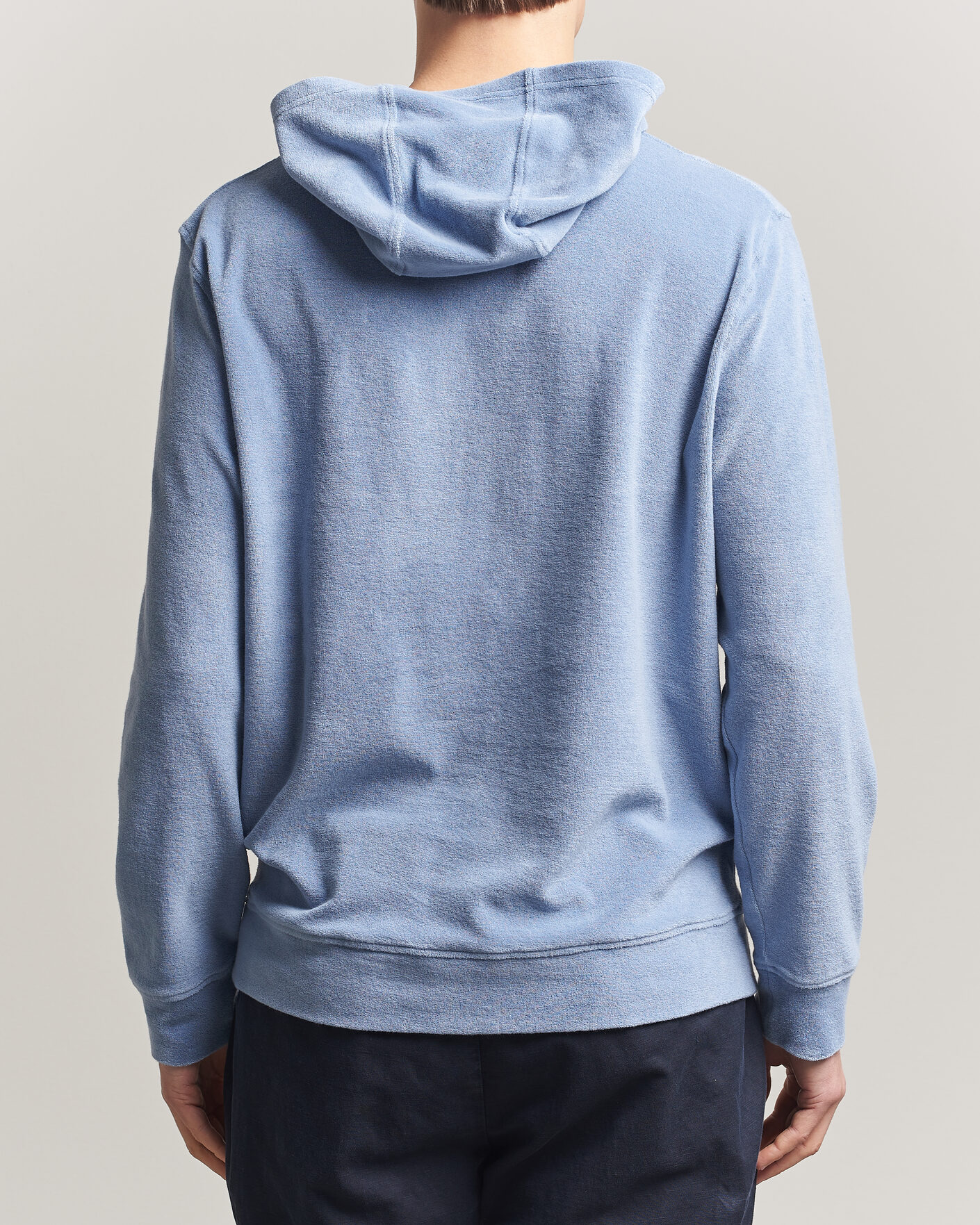 Herre | Gensere | Altea | Terry Cotton Hoodie Light Blue