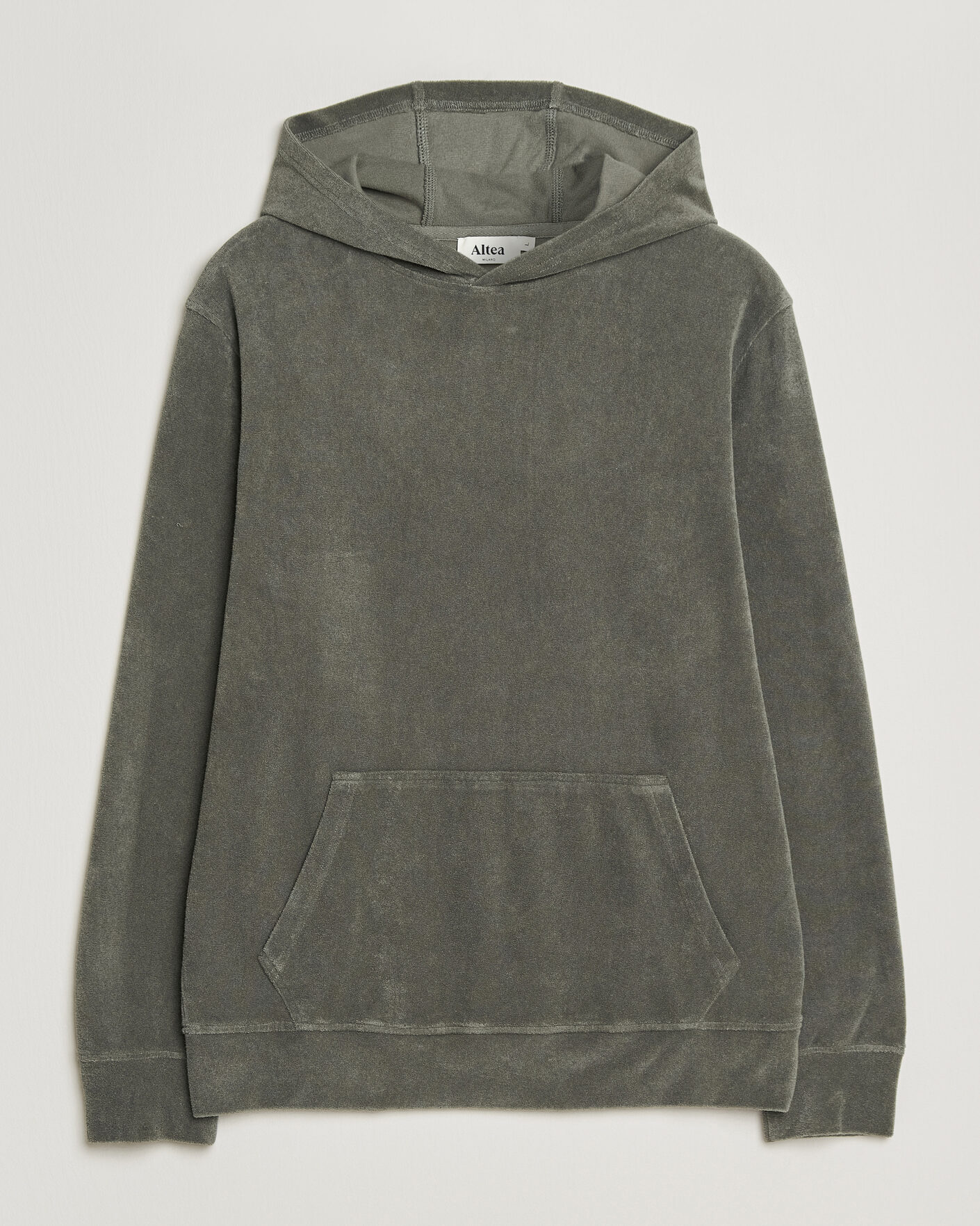 Herre | Gensere | Altea | Terry Cotton Hoodie Olive