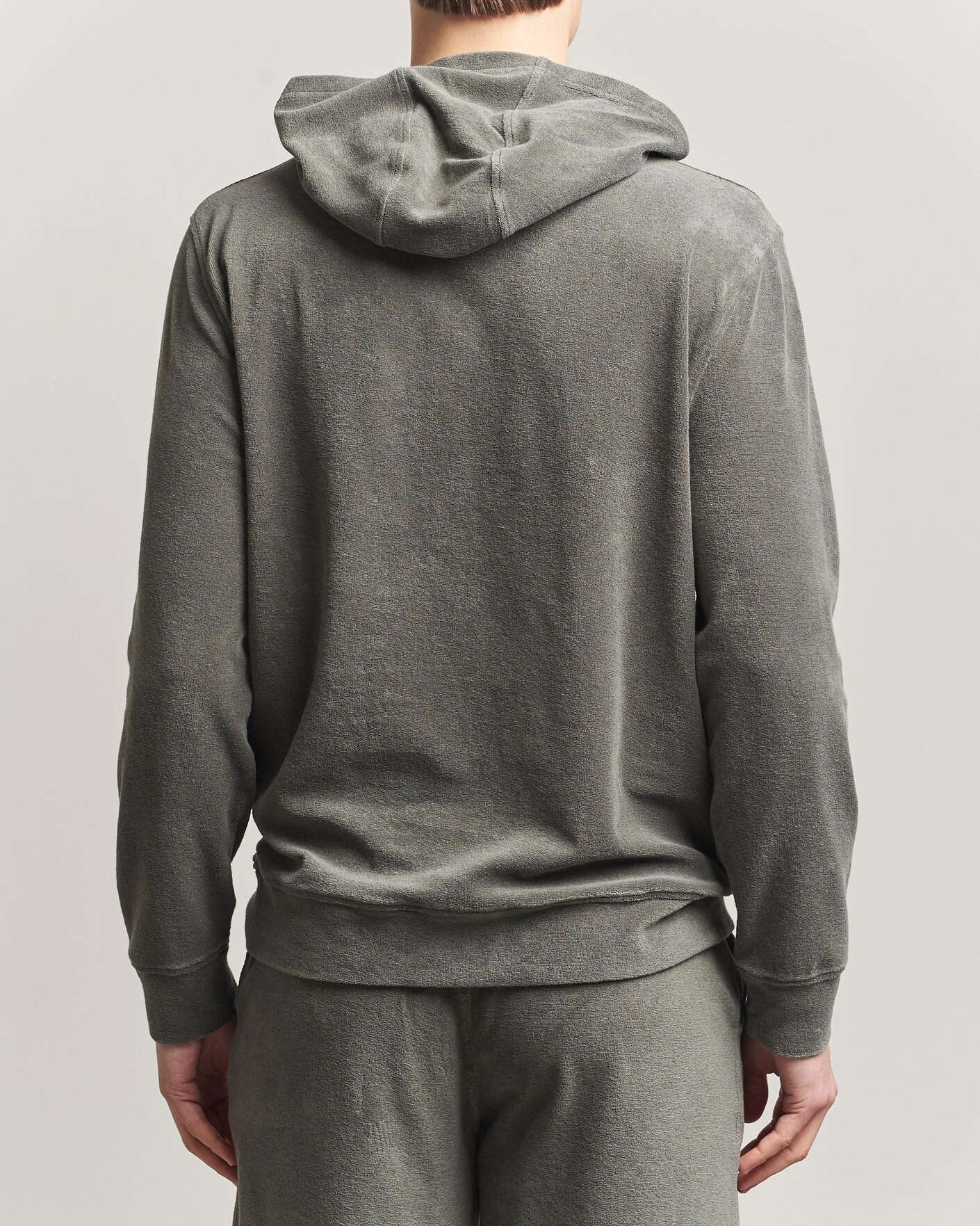Herre | Gensere | Altea | Terry Cotton Hoodie Olive