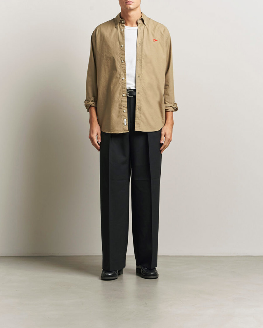 Herre | Skjorter | Forét | Flag Regular Fit Oxford Shirt Khaki