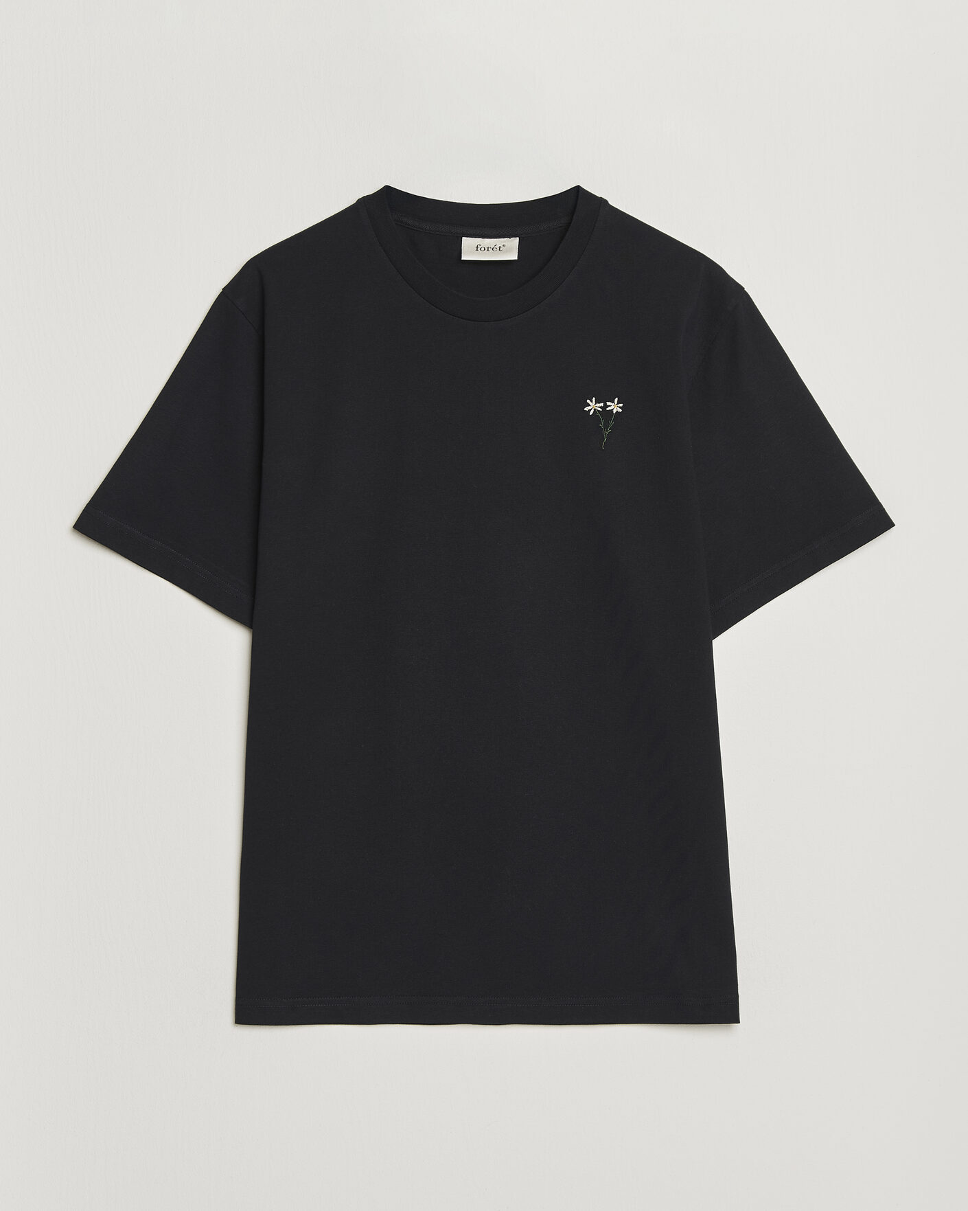 Herre | T-Shirts | Forét | Posy T-Shirt Black