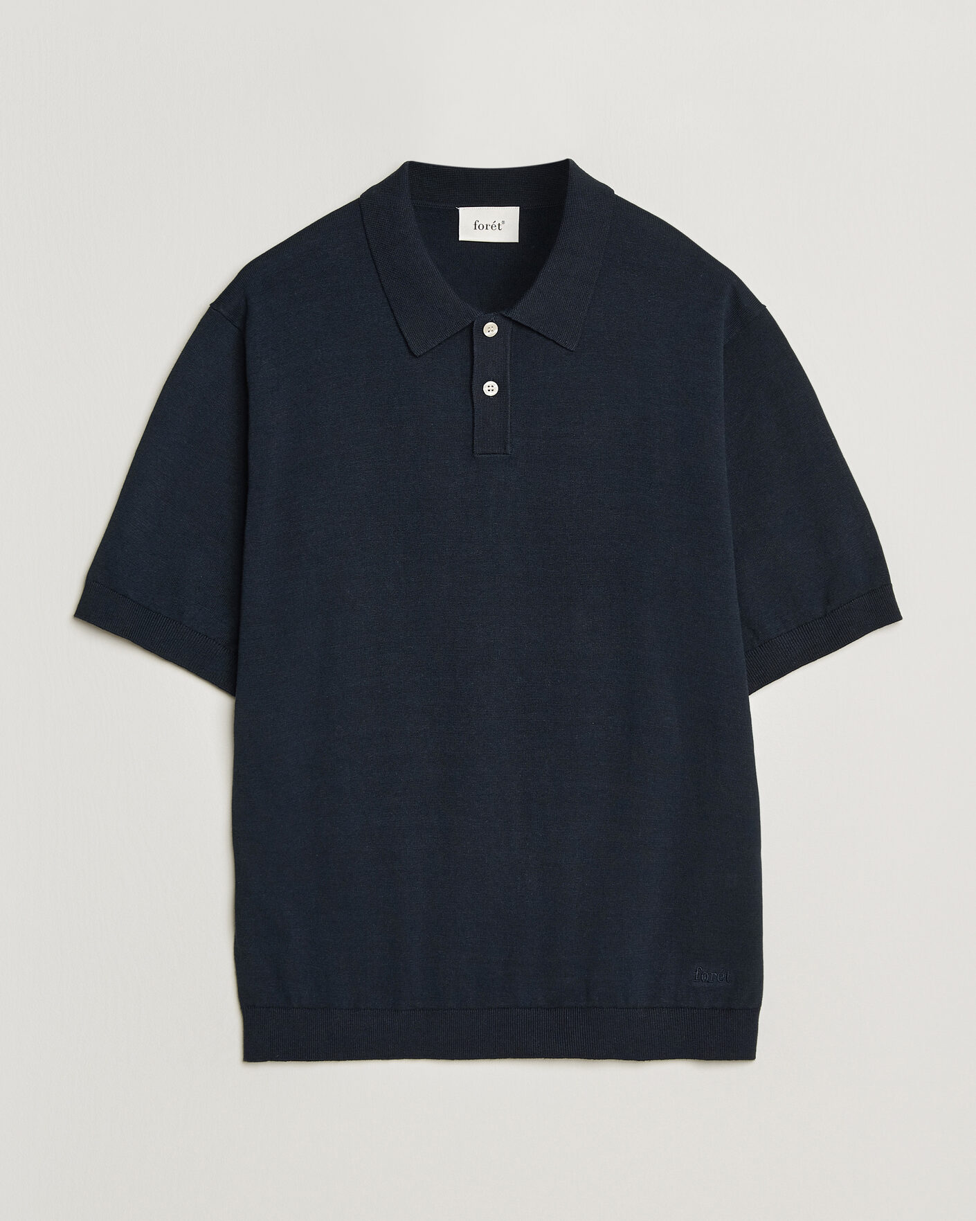 Herre | Pikéer | Forét | Sea Cotton/Linen Polo Navy