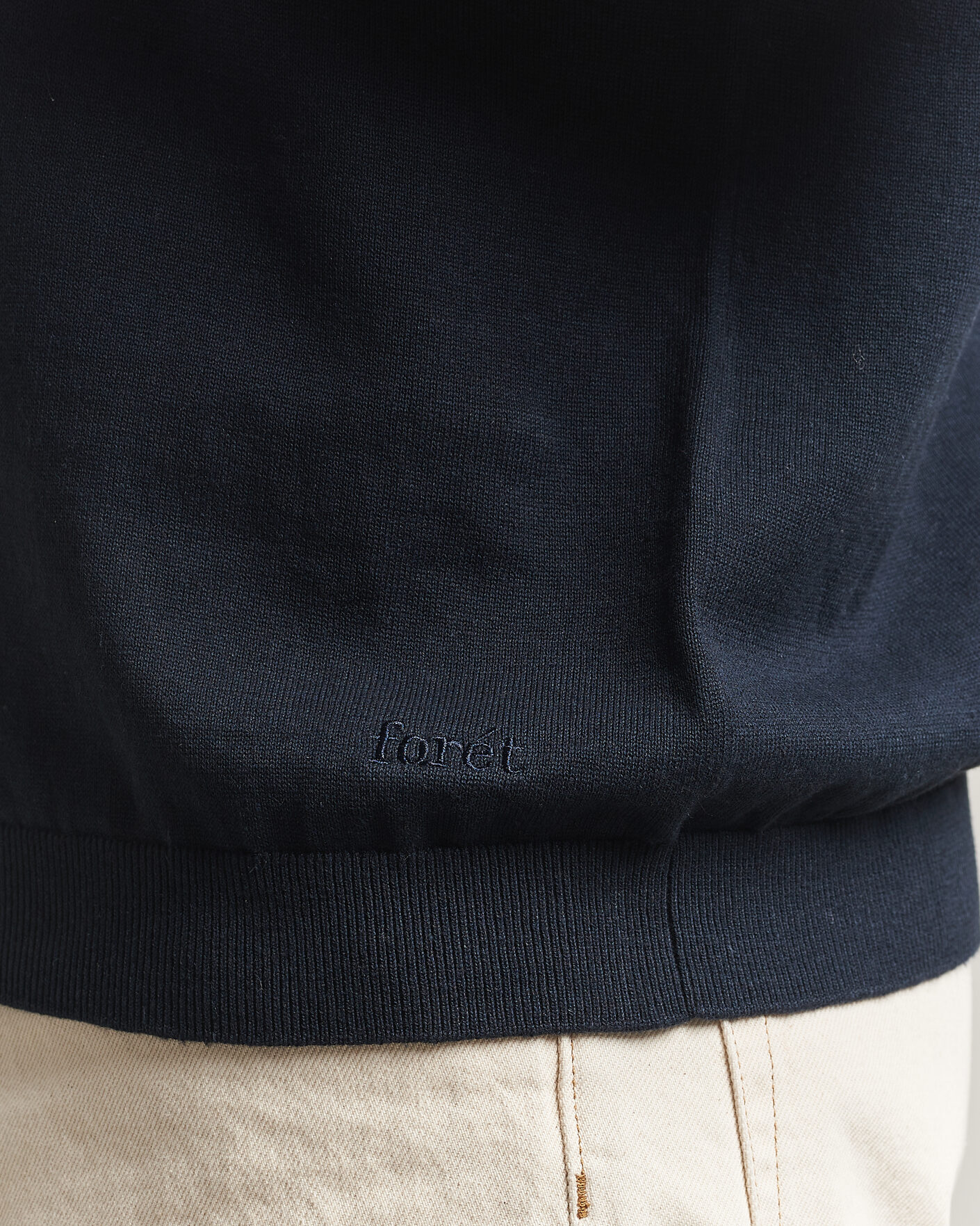 Herre | Pikéer | Forét | Sea Cotton/Linen Polo Navy