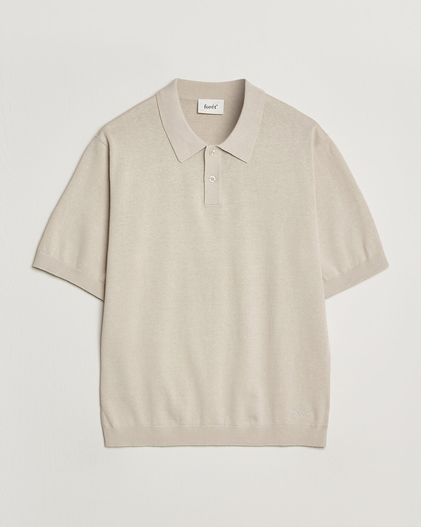 Herre | Pikéer | Forét | Sea Cotton/Linen Polo Oatmeal