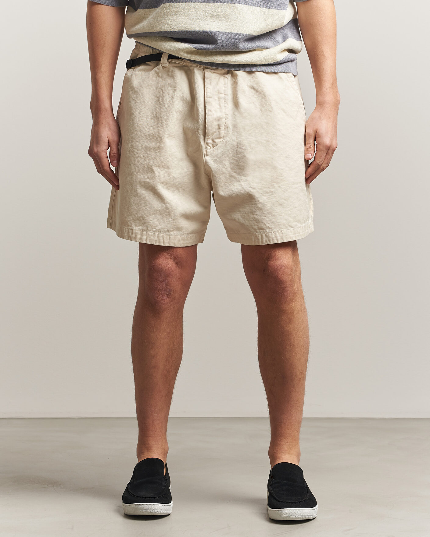 Herre | Shorts | Stone Island | Marina Organic Slub Cotton Shorts Ivory