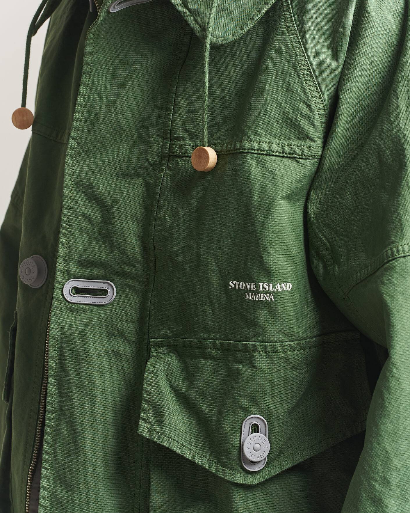 Herre | Jakker | Stone Island | Marina Panama Weave Coach Jacket Quartz Green