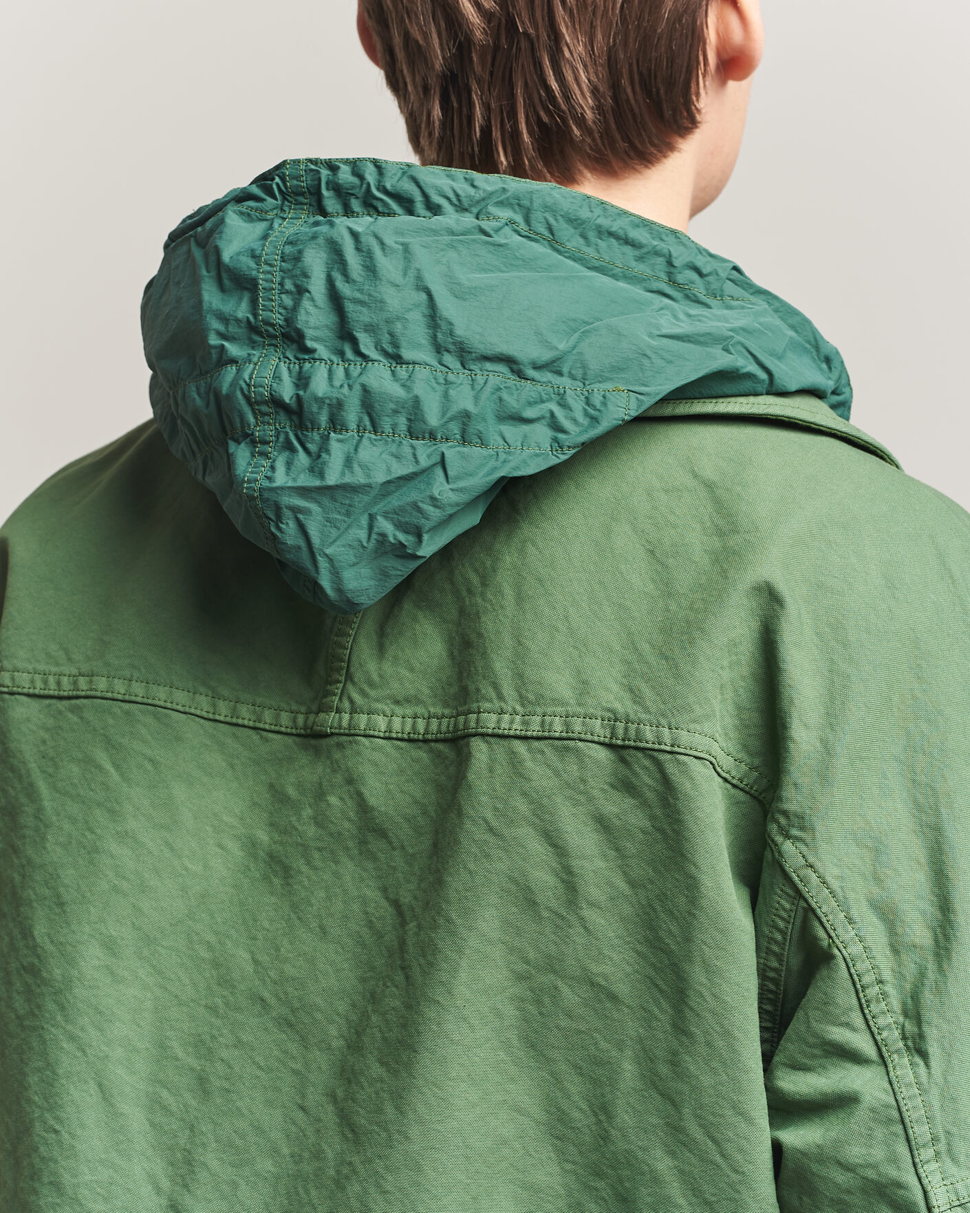 Herre | Jakker | Stone Island | Marina Panama Weave Coach Jacket Quartz Green