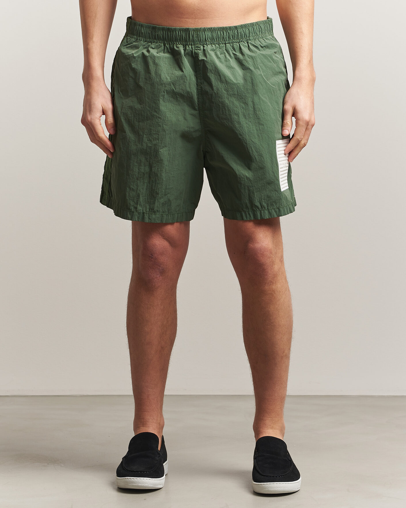 Herre | Badeshorts | Stone Island | Marina Micro Brushed Nylon-TC Swimshorts Quartz Green