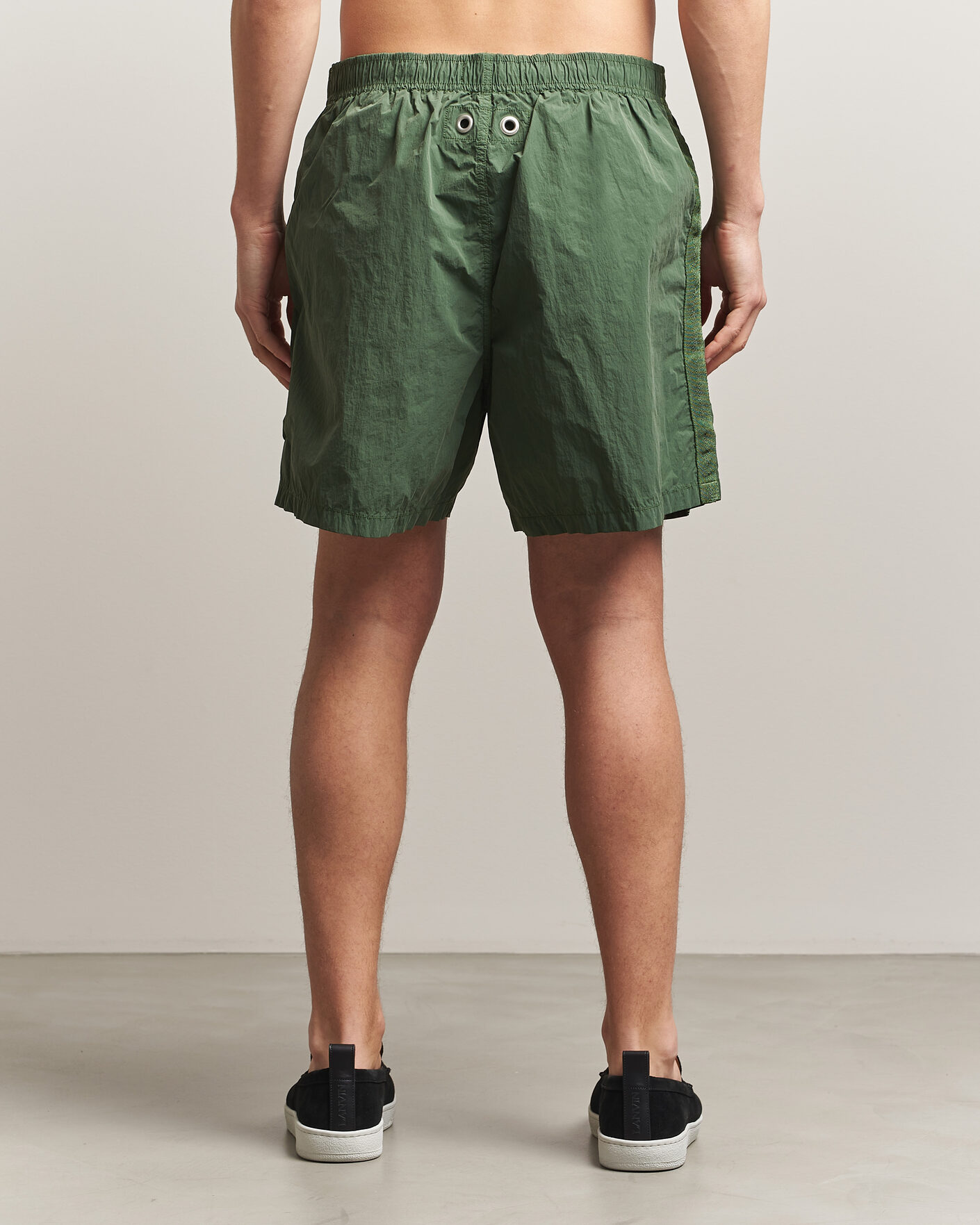 Herre | Badeshorts | Stone Island | Marina Micro Brushed Nylon-TC Swimshorts Quartz Green