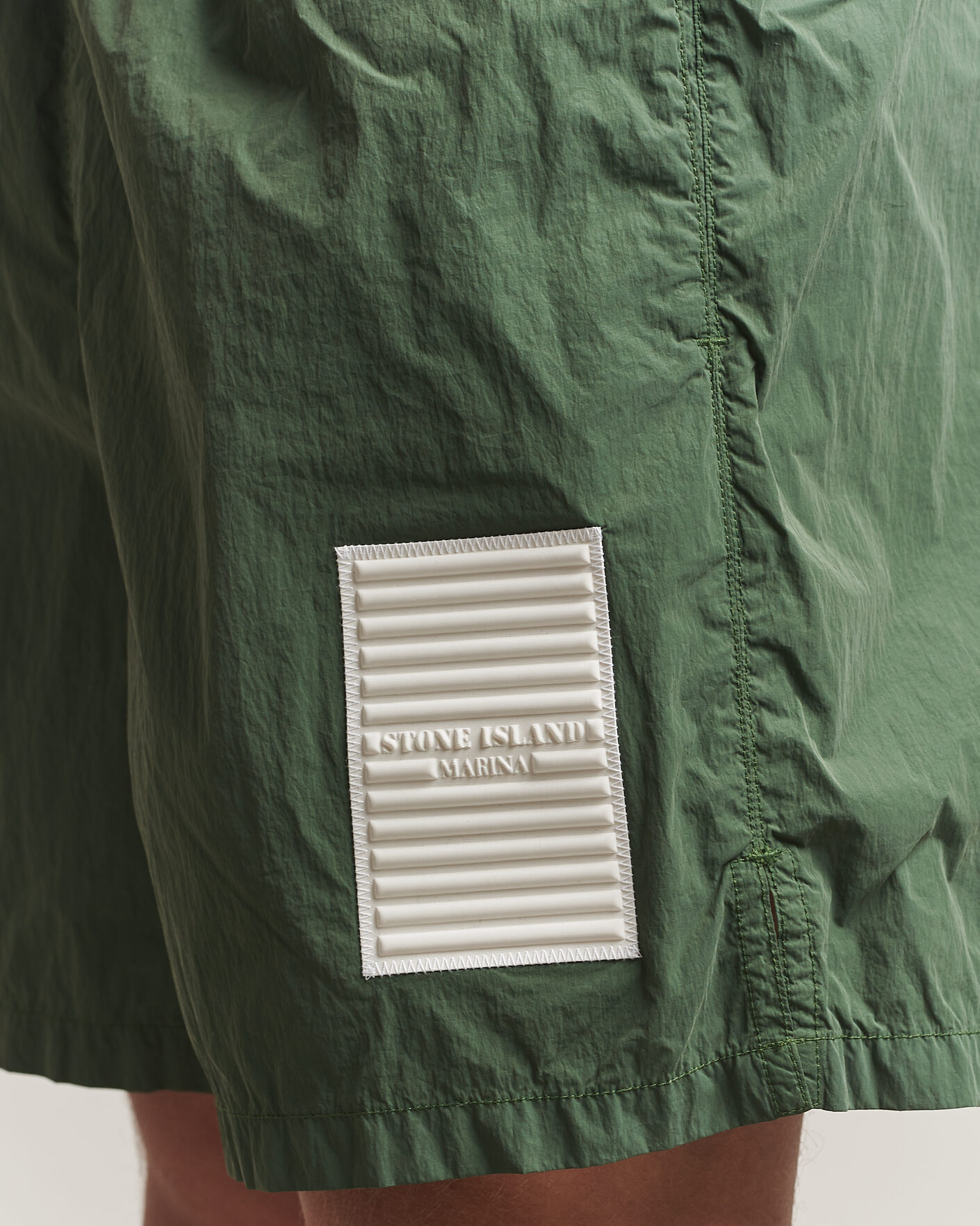 Herre | Badeshorts | Stone Island | Marina Micro Brushed Nylon-TC Swimshorts Quartz Green