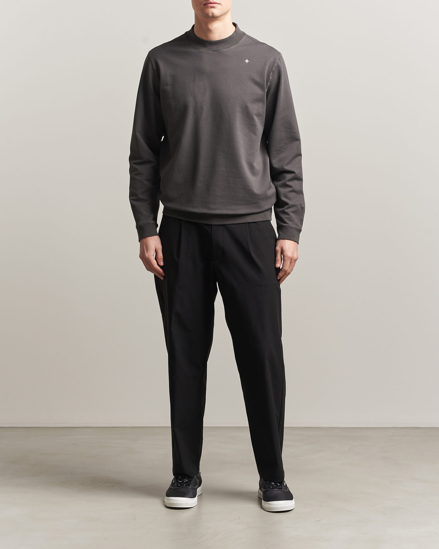 Herre | Gensere | Stone Island | Stellina Cotton Sweatshirt Charcoal
