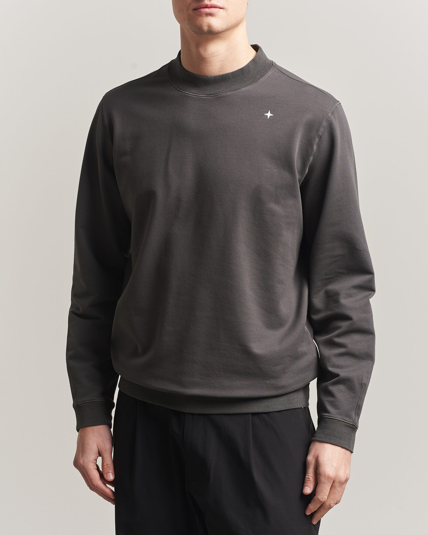 Herre | Gensere | Stone Island | Stellina Cotton Sweatshirt Charcoal