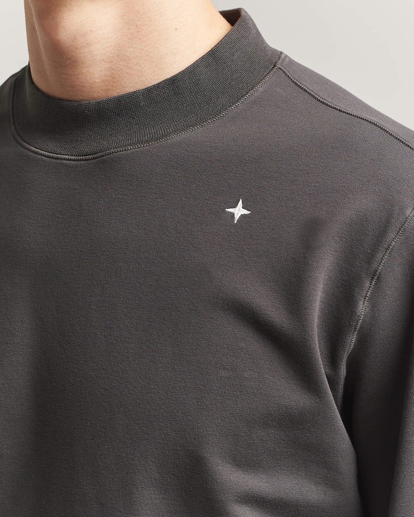 Herre | Gensere | Stone Island | Stellina Cotton Sweatshirt Charcoal