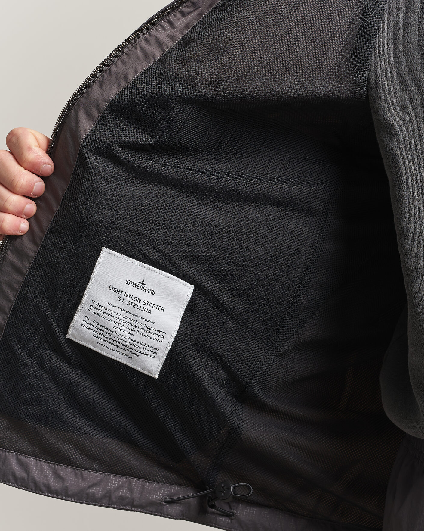 Herre | Jakker | Stone Island | Stellina Nylon Stretch Field Jacket Charcoal