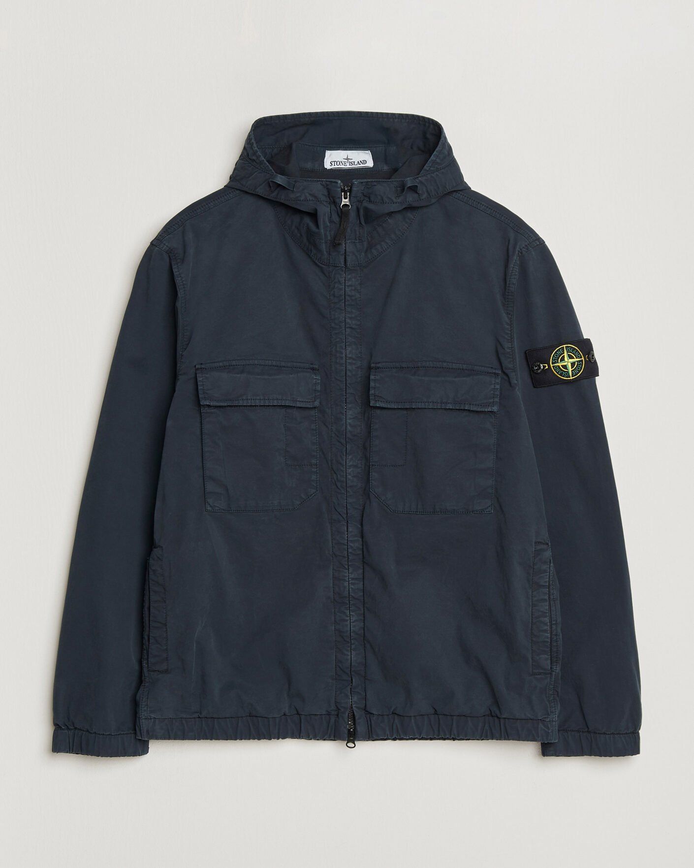 Herre | Jakker | Stone Island | Stretch Cotton Twill Hood Jacket Navy