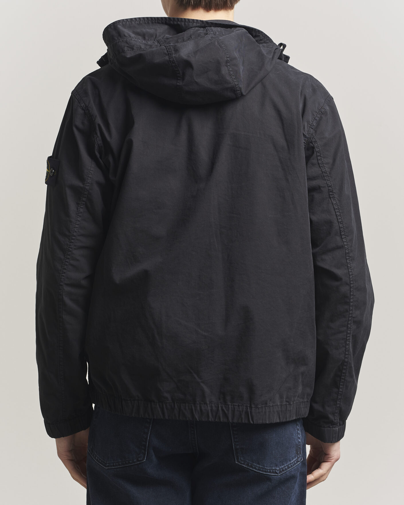 Herre | Jakker | Stone Island | Stretch Cotton Twill Hood Jacket Black