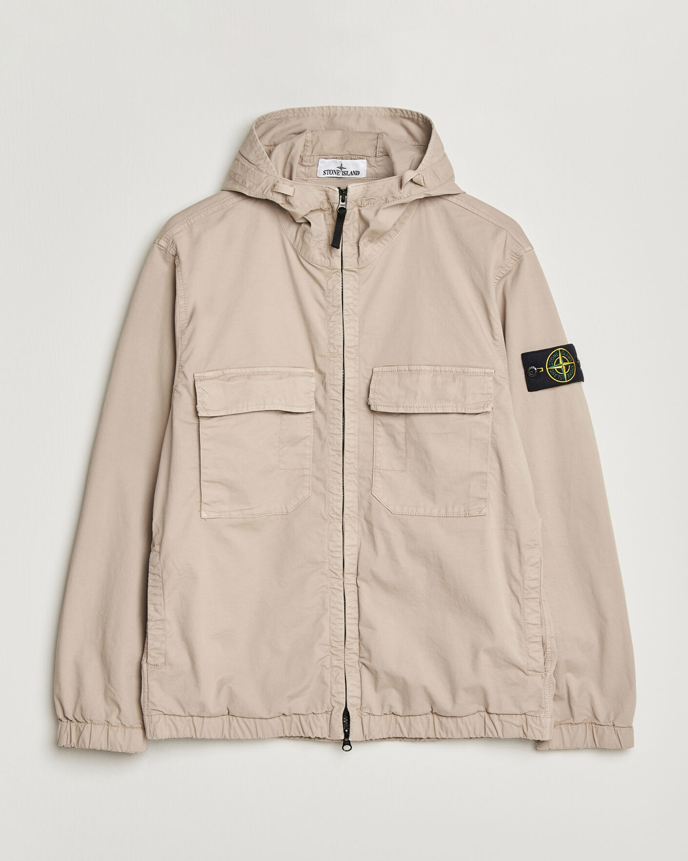 Herre | Jakker | Stone Island | Stretch Cotton Twill Hood Jacket Desert