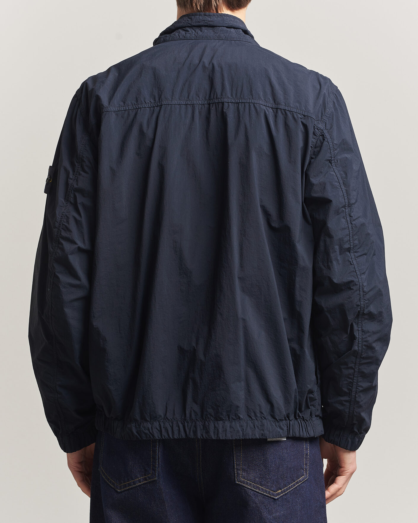 Herre | Jakker | Stone Island | Nylon Smerigliato-TC Stand Collar Jacket Navy