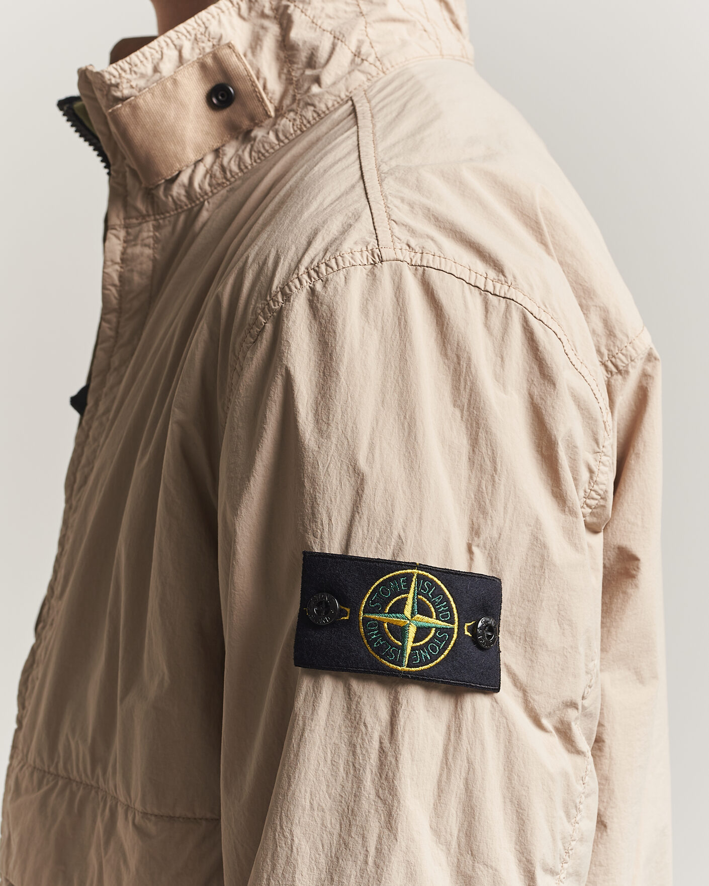 Herre | Jakker | Stone Island | Nylon Smerigliato-TC Stand Collar Jacket Desert
