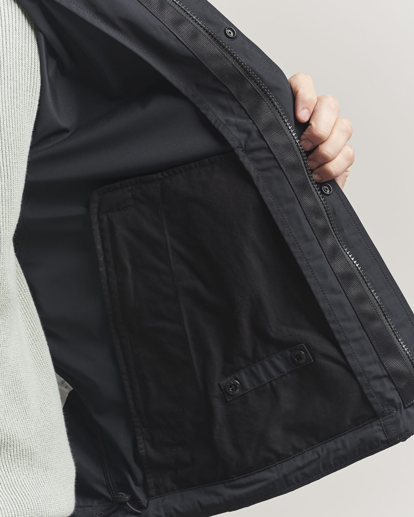 Herre | Jakker | Stone Island | Micro Twill Stand Collar Jacket Black