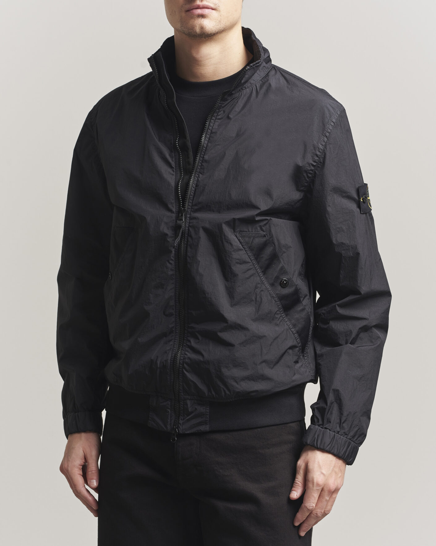 Herre | Jakker | Stone Island | Crinkle Reps Short Jacket Black