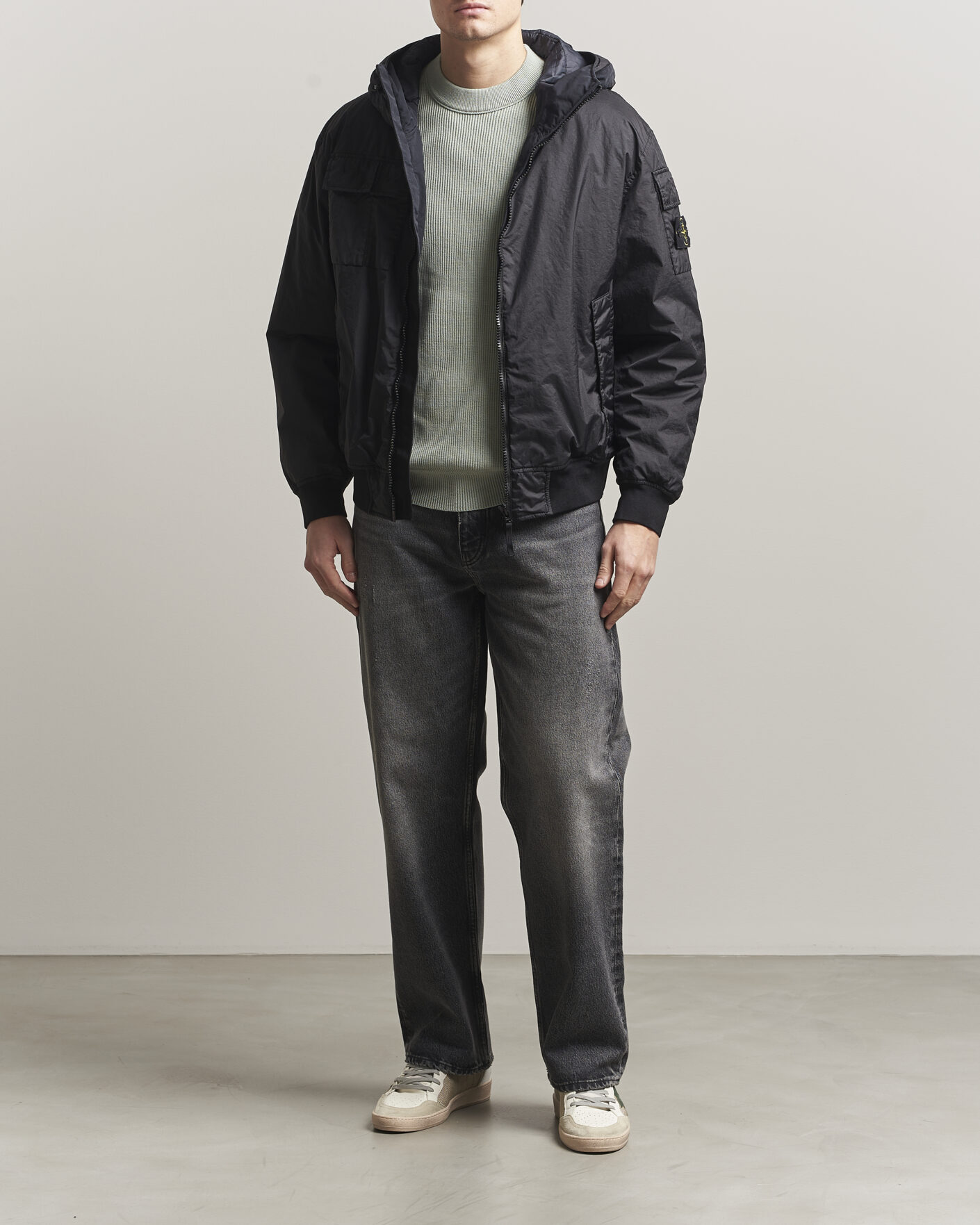 Herre | Jakker | Stone Island | Membrana 3L Hood Jacket Black