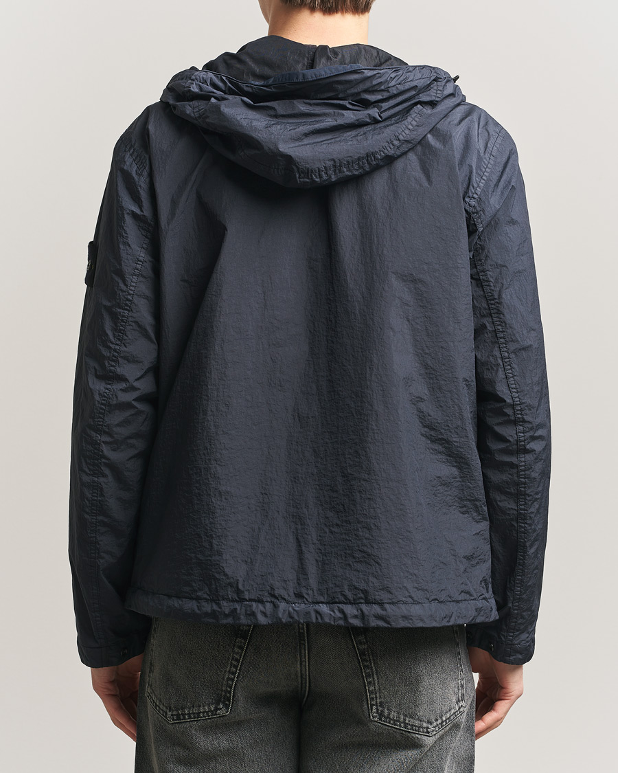 Herre | Jakker | Stone Island | Crinkle Reps Padded Hood Jacket Navy