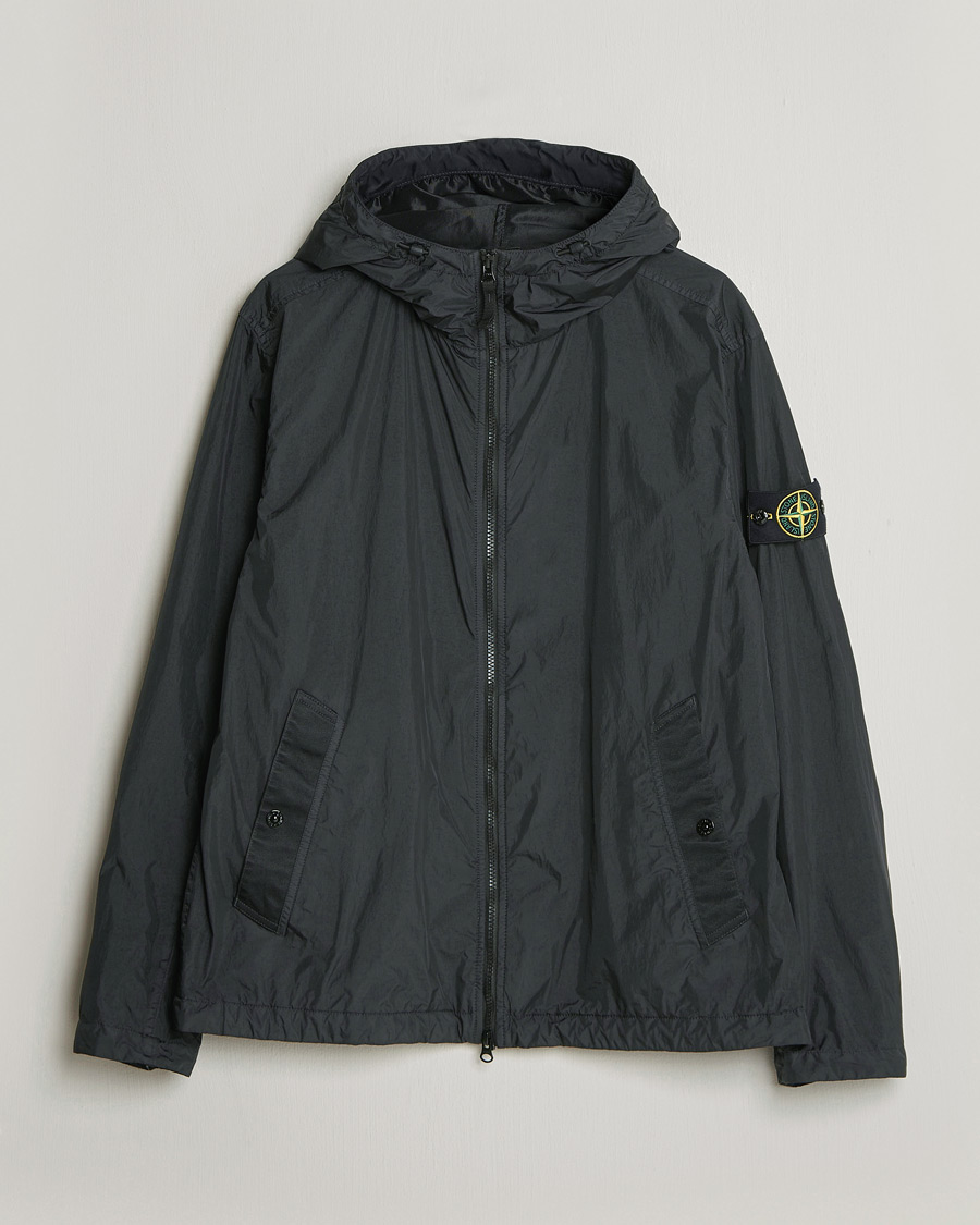 Herre | Jakker | Stone Island | Crinkle Reps Padded Hood Jacket Black