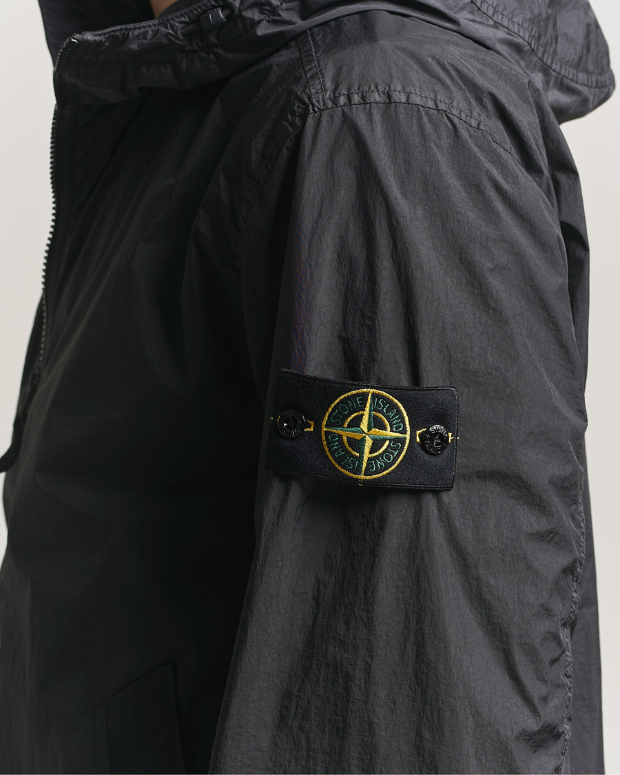 Herre | Jakker | Stone Island | Crinkle Reps Padded Hood Jacket Black