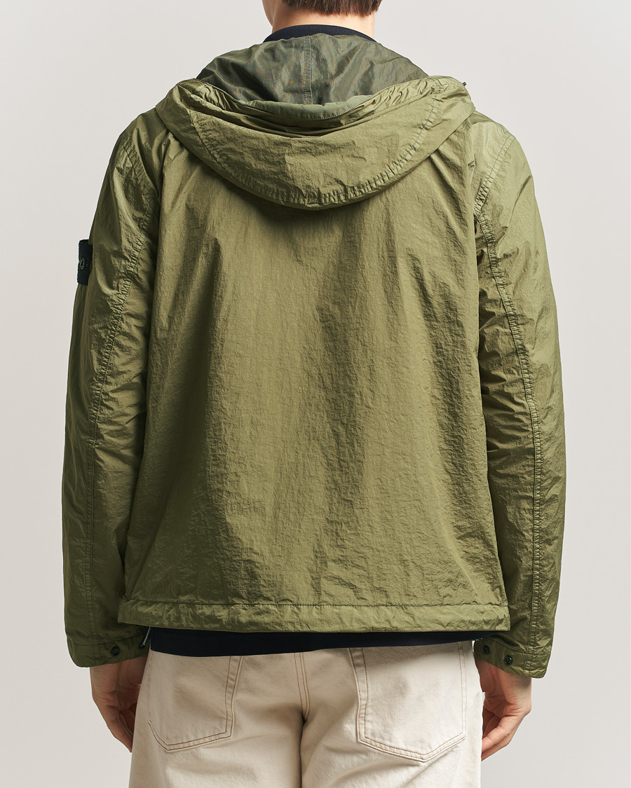 Herre | Jakker | Stone Island | Crinkle Reps Padded Hood Jacket Military Green