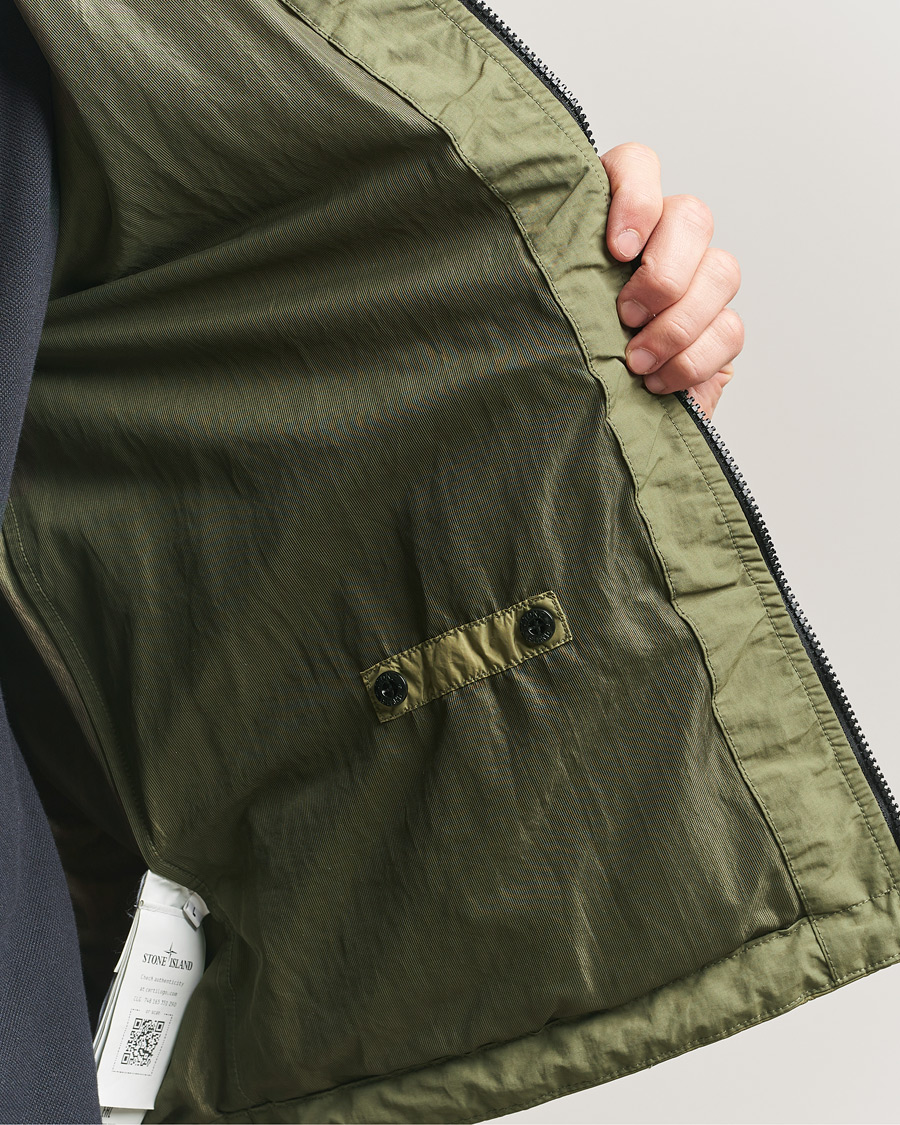 Herre | Jakker | Stone Island | Crinkle Reps Padded Hood Jacket Military Green