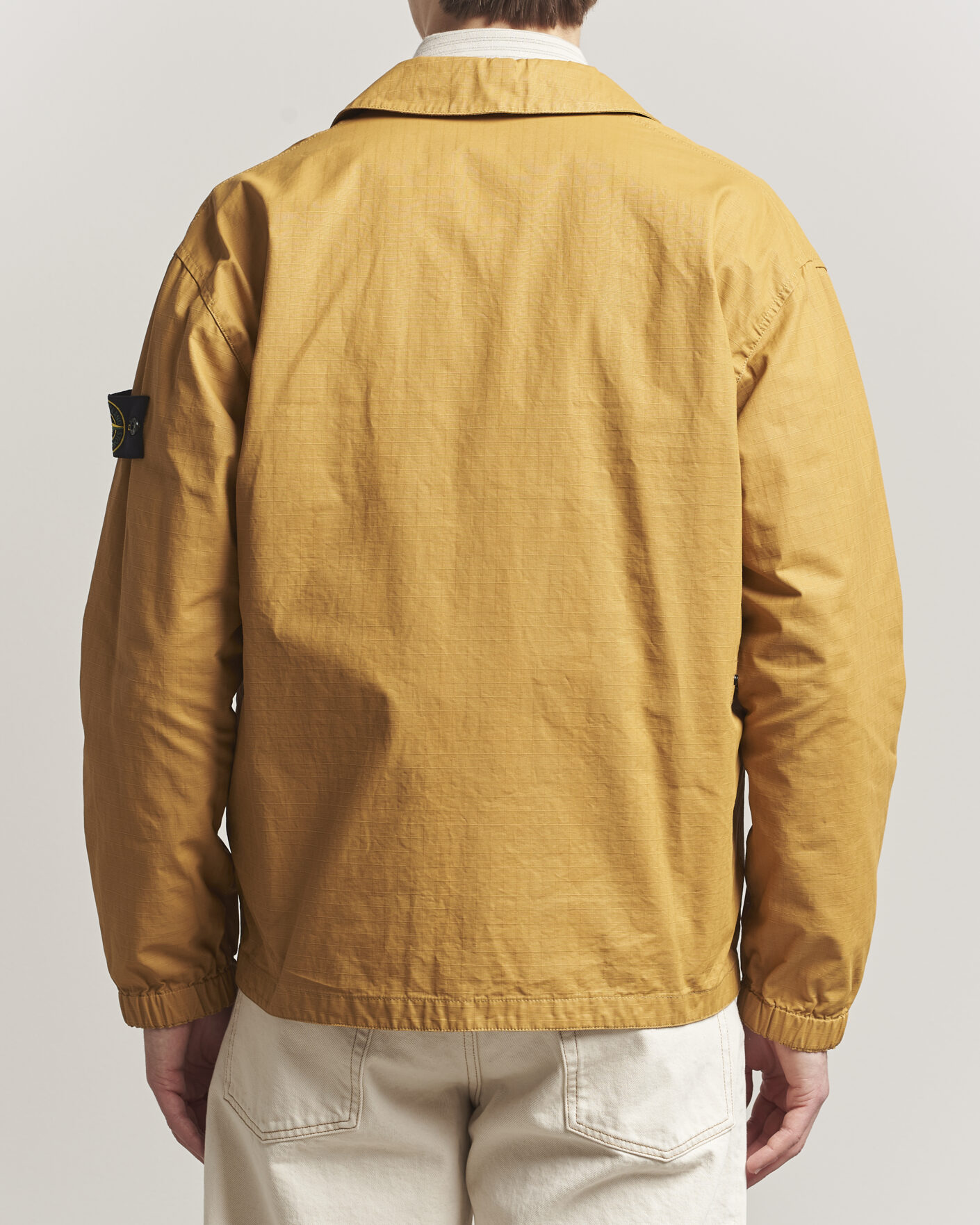 Herre | Jakker | Stone Island | Double Coated Cotton Ripstop Overshirt Mustard