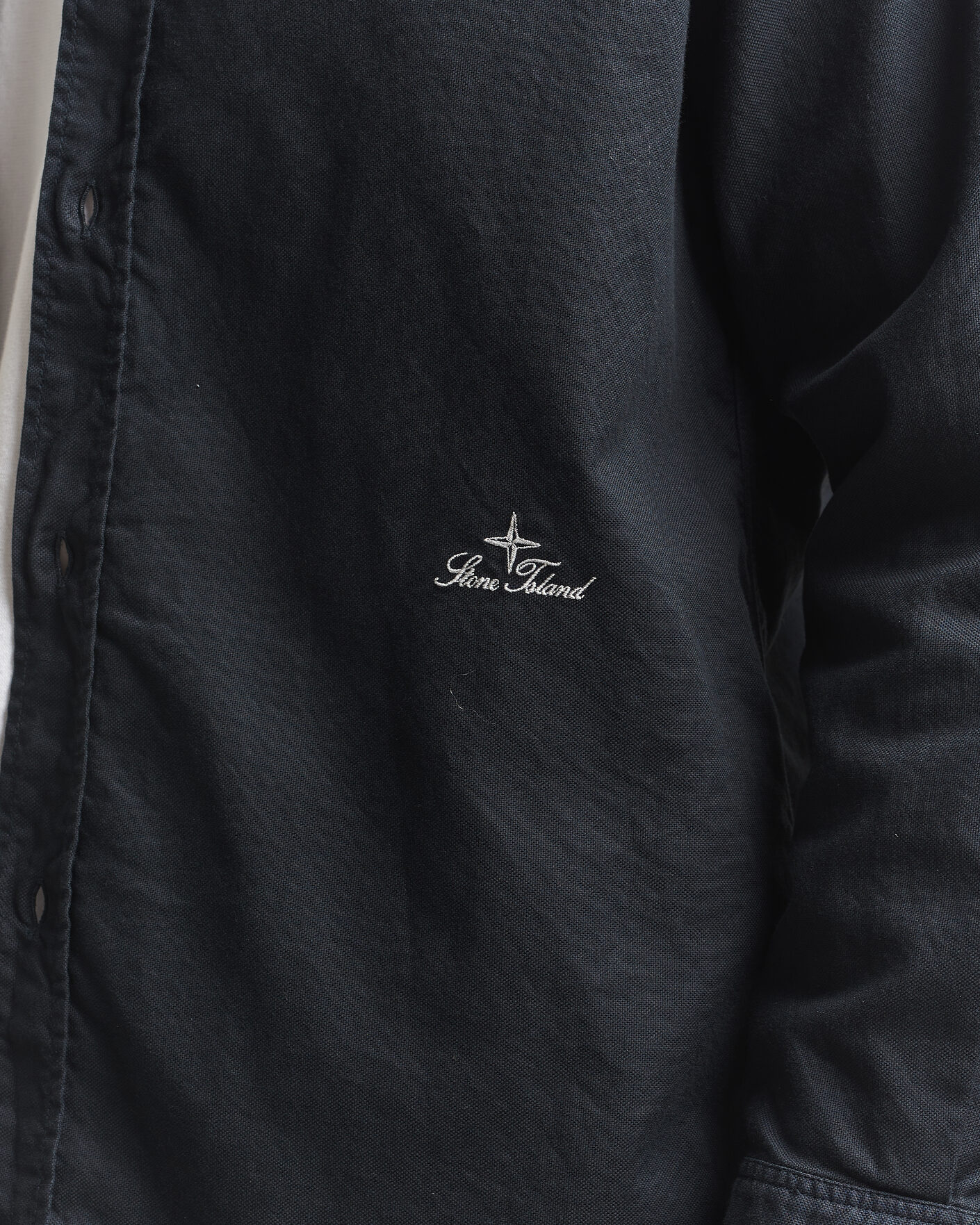 Herre | Skjorter | Stone Island | Organic Cotton Oxford Shirt Navy