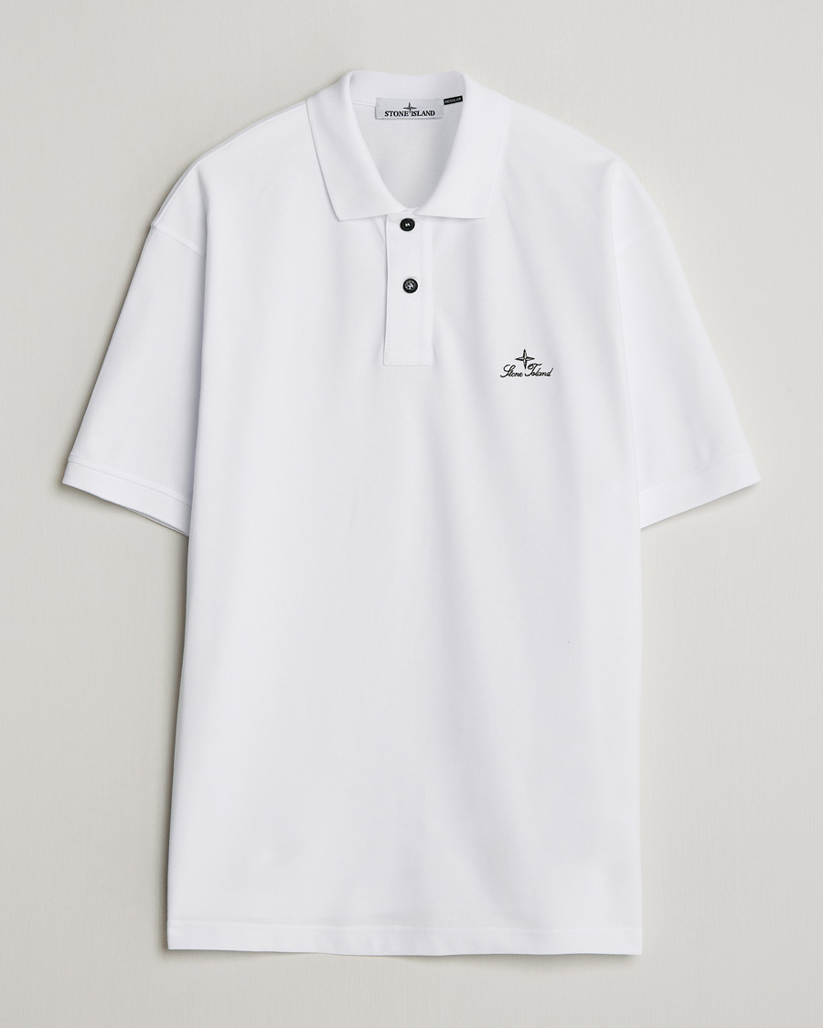 Herre | Pikéer | Stone Island | Organic Cotton Pique White