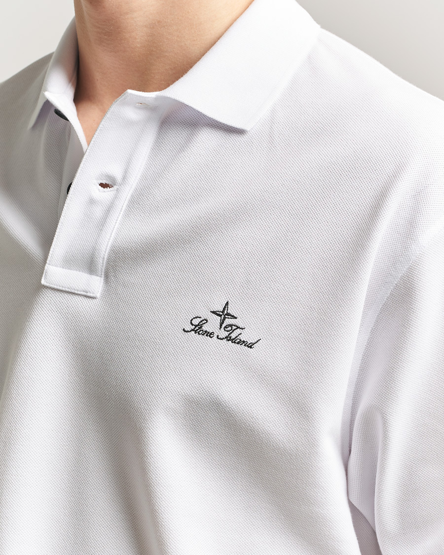 Herre | Pikéer | Stone Island | Organic Cotton Pique White