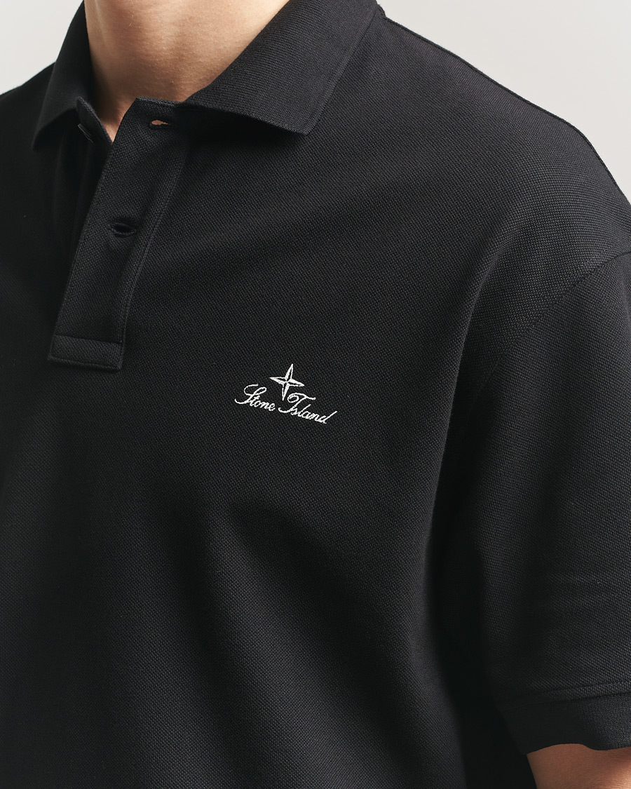 Herre | Pikéer | Stone Island | Organic Cotton Pique Black