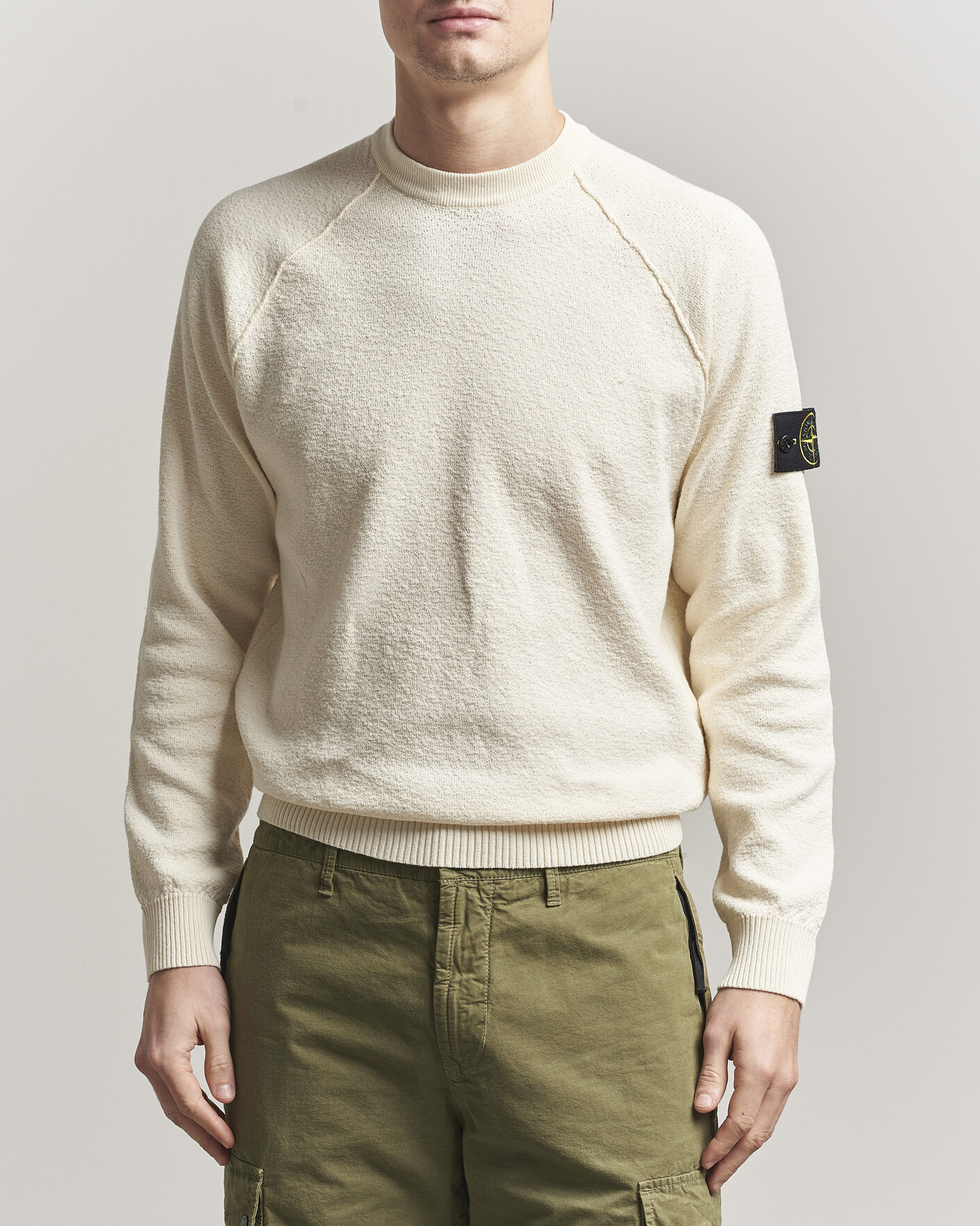 Herre | Gensere | Stone Island | Raw Hand Organic Cotton Crewneck Ivory
