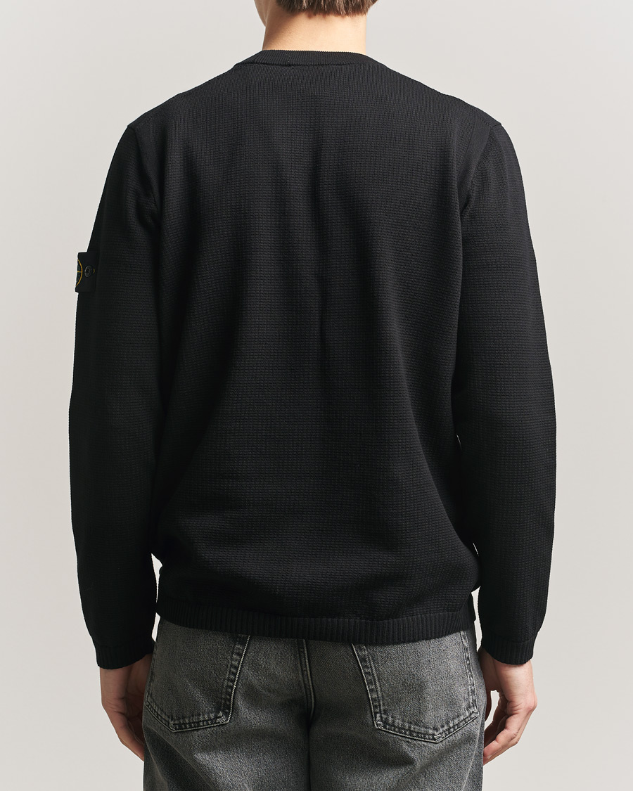 Herre | Gensere | Stone Island | Micro Stitch Soft Organic Cotton Crewneck Black