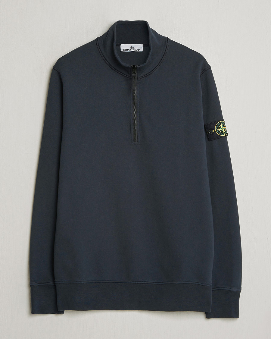 Herre | Gensere | Stone Island | Garment Dyed Fleece Half Zip Navy