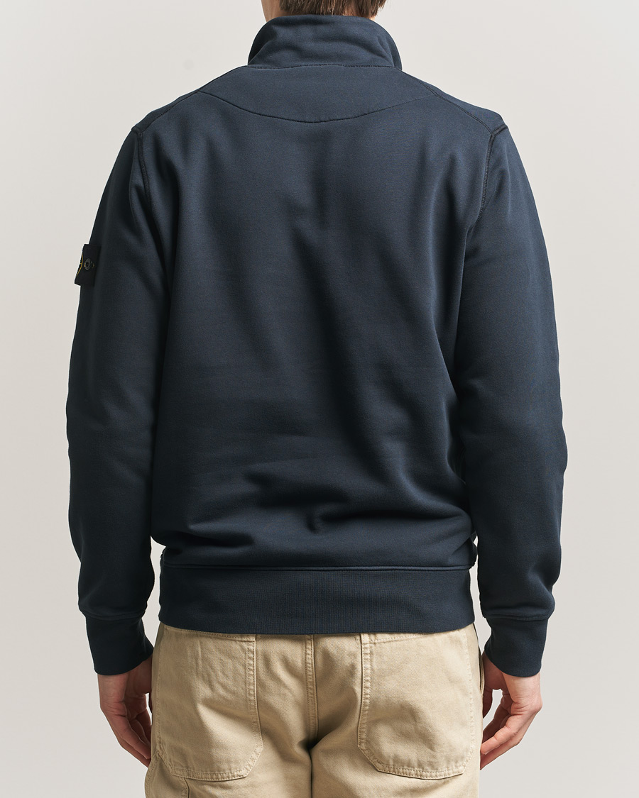 Herre | Gensere | Stone Island | Garment Dyed Fleece Half Zip Navy