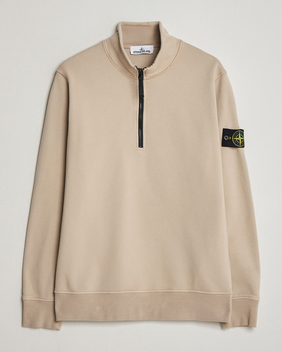 Herre | Gensere | Stone Island | Garment Dyed Fleece Half Zip Desert