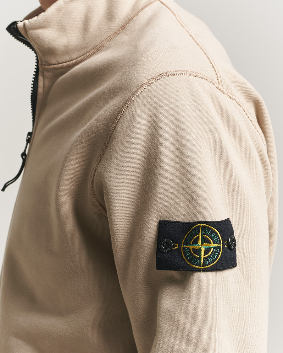 Herre | Gensere | Stone Island | Garment Dyed Fleece Half Zip Desert