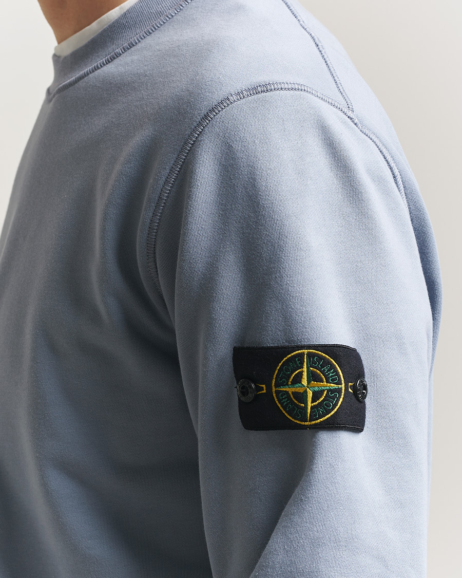Herre | Gensere | Stone Island | Garment Dyed Fleece Sweatshirt Dark Blue