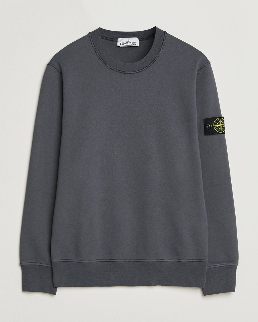 Herre | Gensere | Stone Island | Garment Dyed Fleece Sweatshirt Blue/Grey