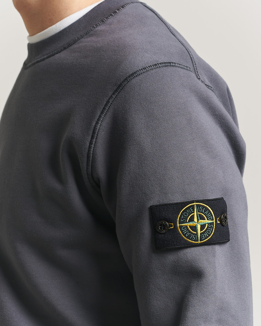 Herre | Gensere | Stone Island | Garment Dyed Fleece Sweatshirt Blue/Grey