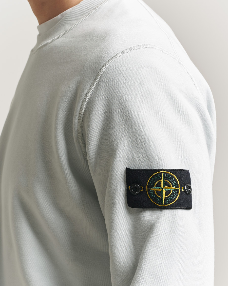 Herre | Gensere | Stone Island | Garment Dyed Fleece Sweatshirt Sky Blue