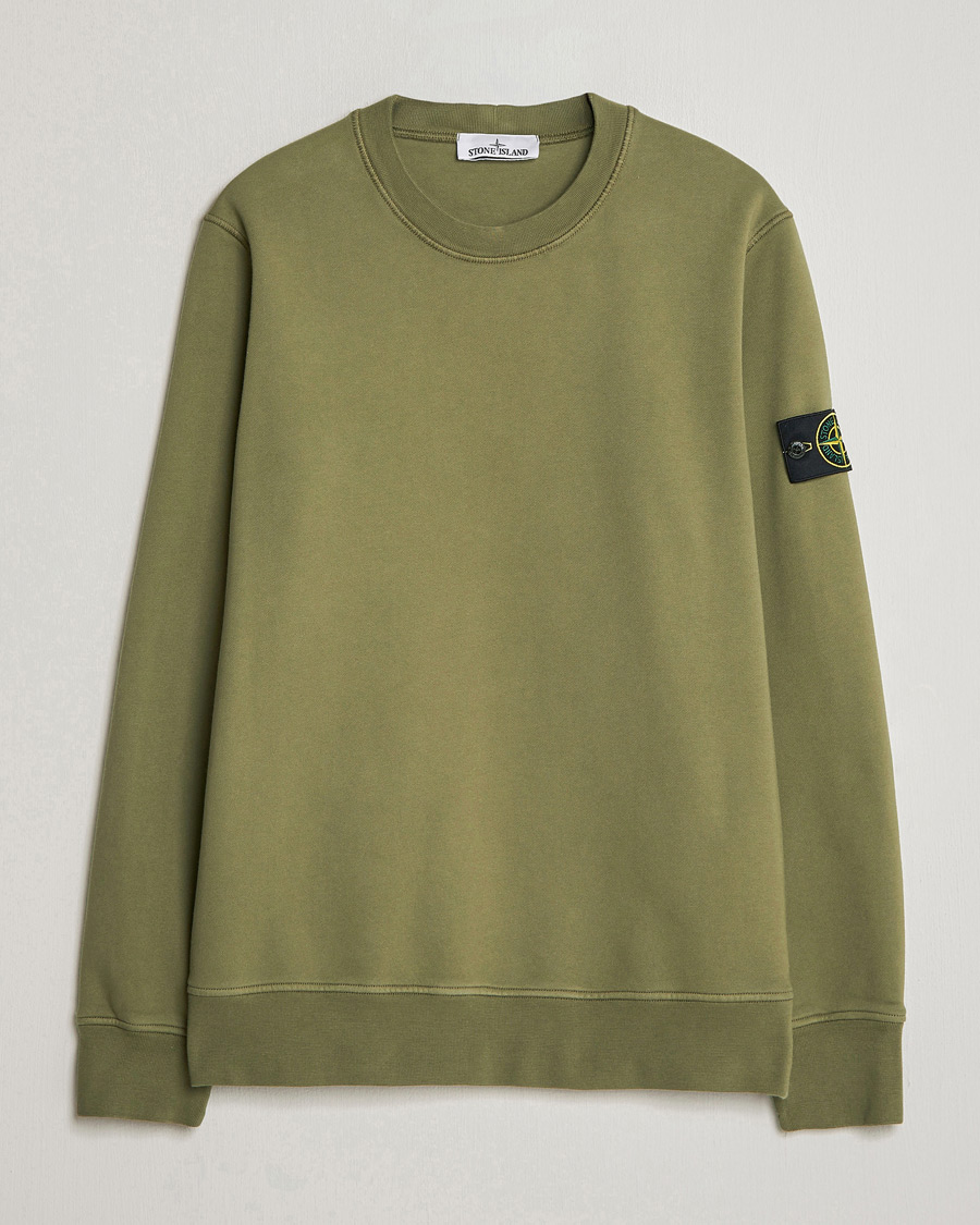 Herre | Gensere | Stone Island | Garment Dyed Fleece Sweatshirt Military Green