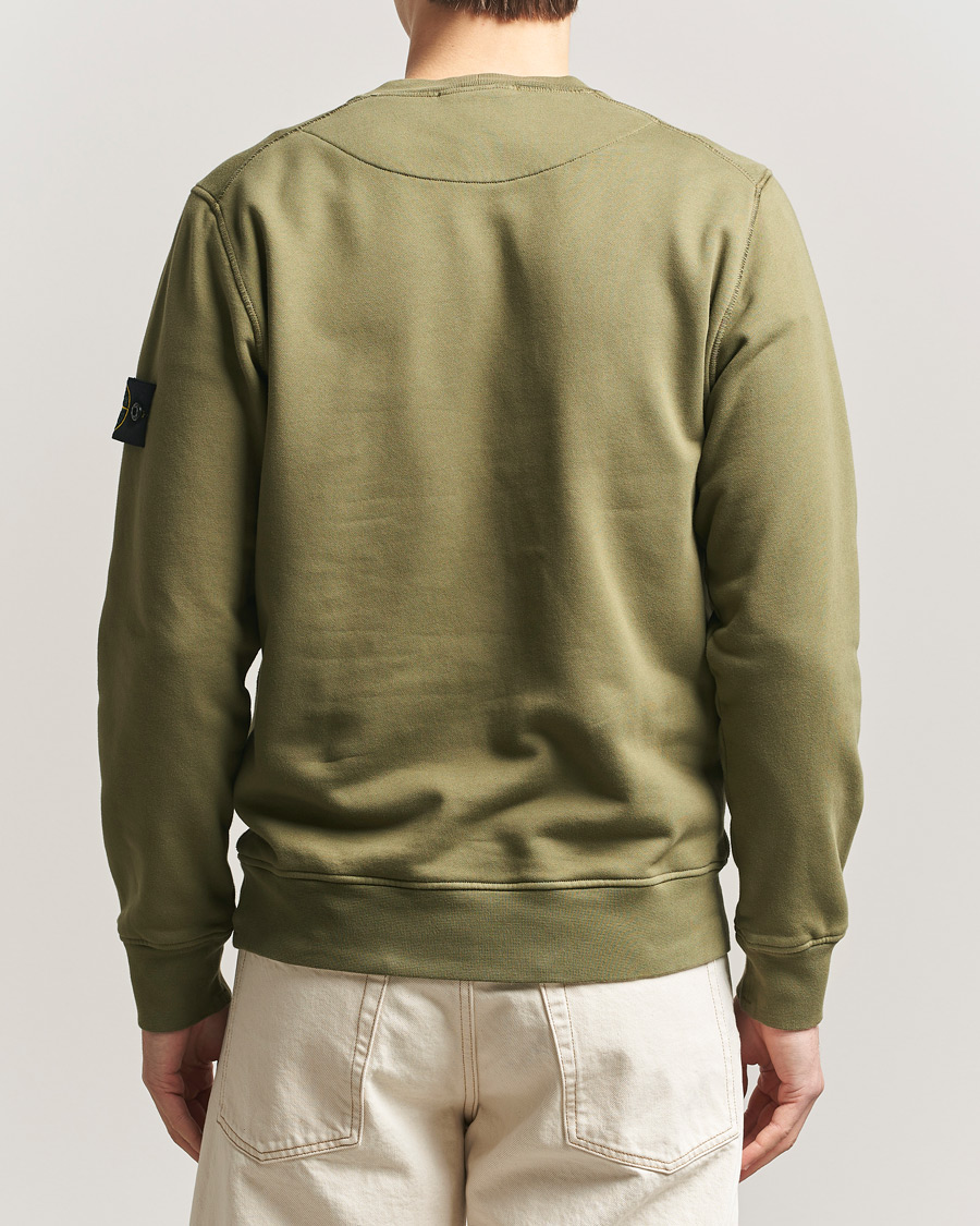 Herre | Gensere | Stone Island | Garment Dyed Fleece Sweatshirt Military Green