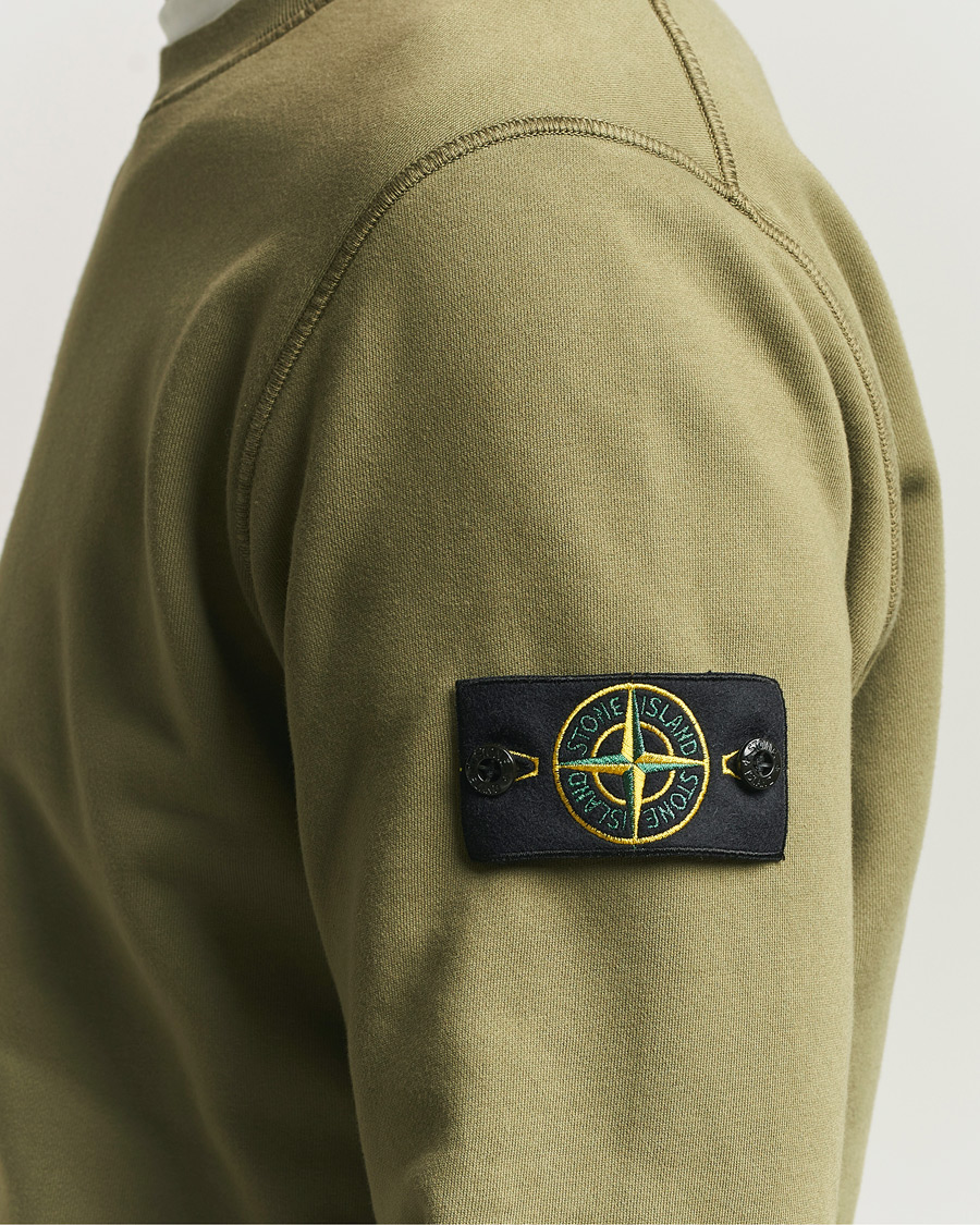 Herre | Gensere | Stone Island | Garment Dyed Fleece Sweatshirt Military Green